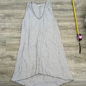 Madewell Asymmetrical Stripped Midi Dress Sz XXS
